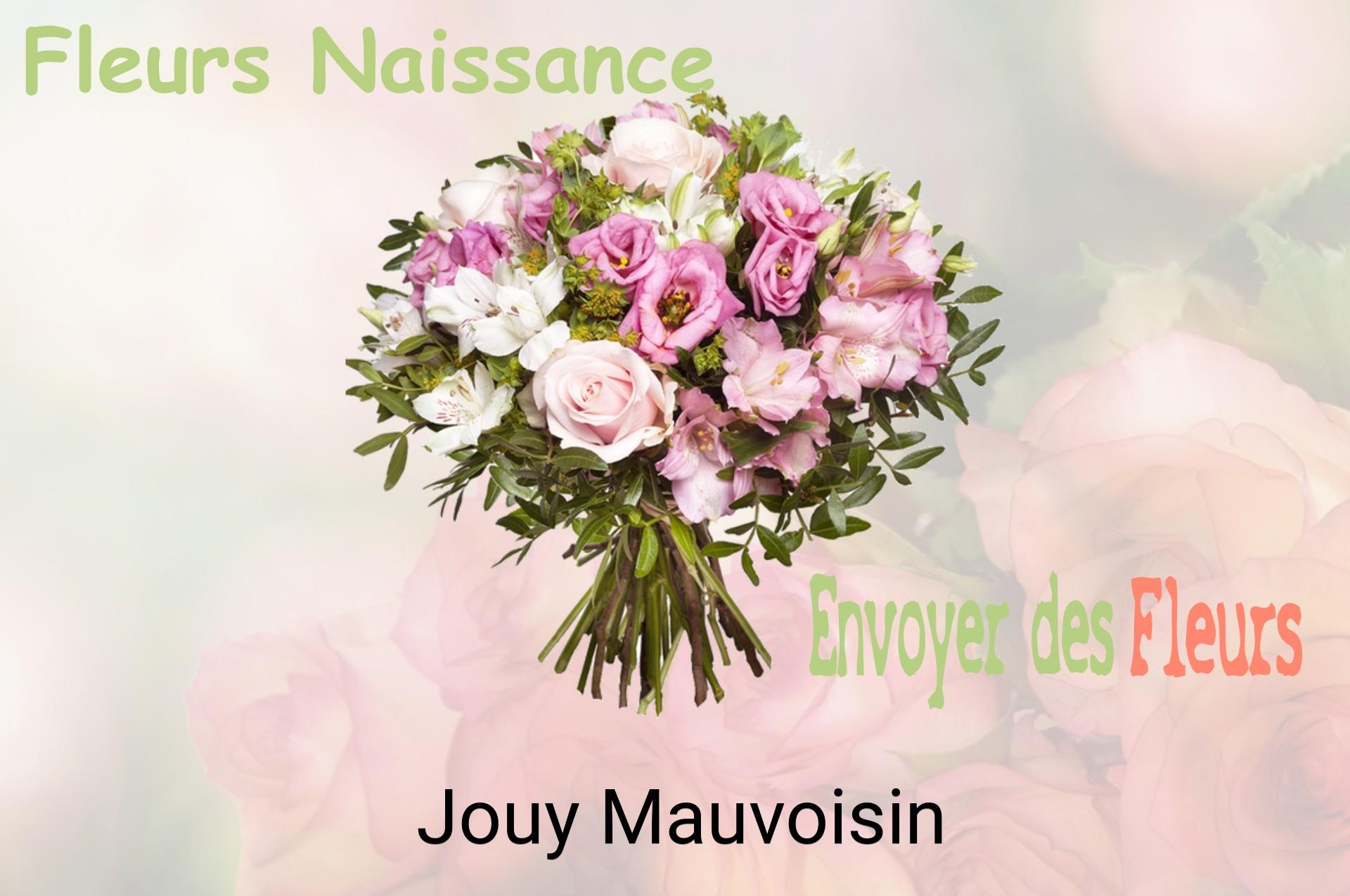 Bouquet de fleurs de naissance livré à Jouy-Mauvoisin