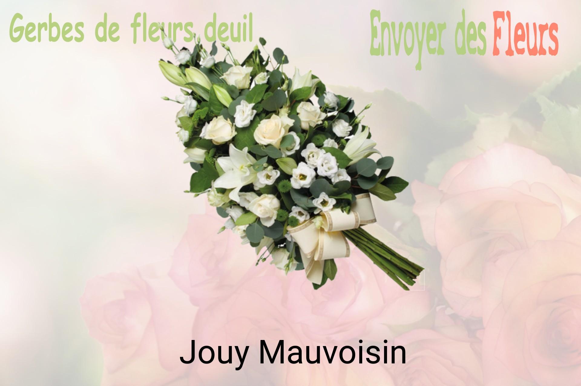 Gerbe de fleurs de deuil livrée à Jouy-Mauvoisin